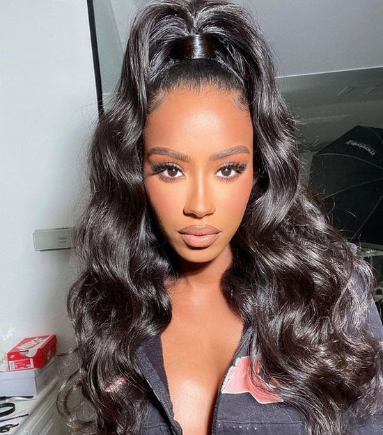 Pack of One (1)Unit- Unprocessed Wavy Cambodian Pony Tails