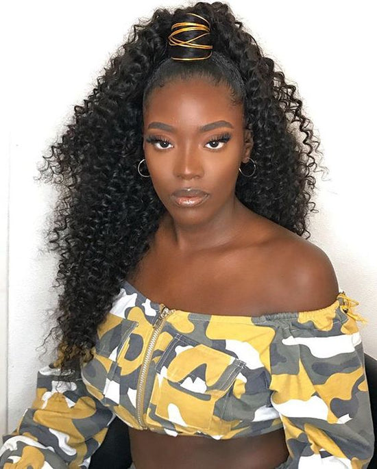 Pack of Three(3) Unit- Unprocessed Textured Cambodian Pony Tails