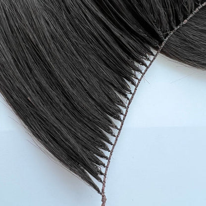 Pack of Five (5) Unit- Unprocessed Straight Cambodian Feather Weft