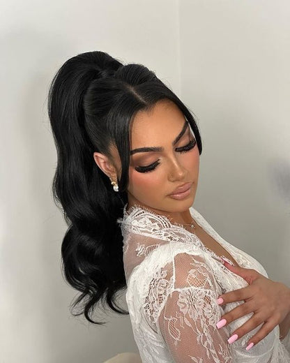 Pack of One (1)Unit- Unprocessed Wavy Cambodian Pony Tails