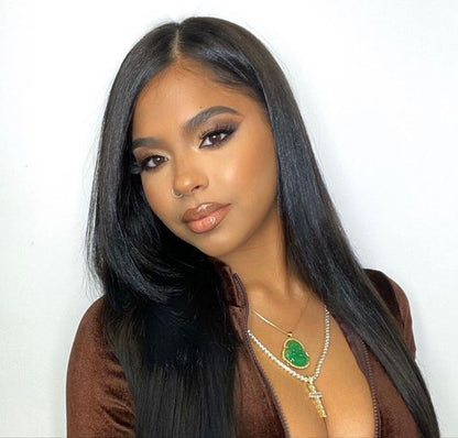 Pack of Five (5) Unit- Unprocessed Straight Cambodian Feather Weft