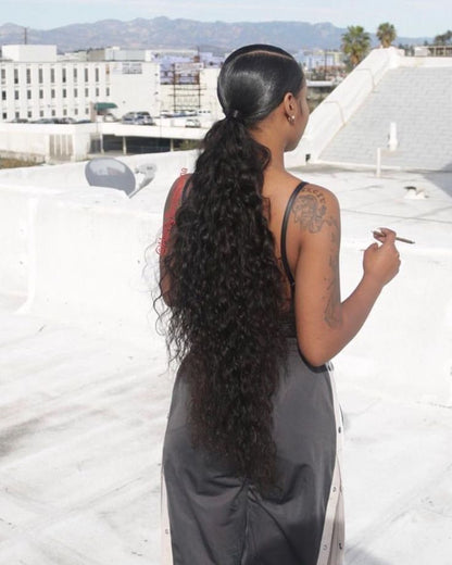 Pack of Three (3) Unit- Unprocessed Textured Laos Pony Tails