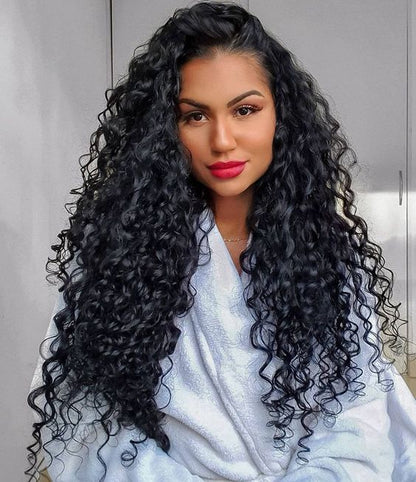 Pack of One (1) Unit- Unprocessed Curly Laos Feather Weft