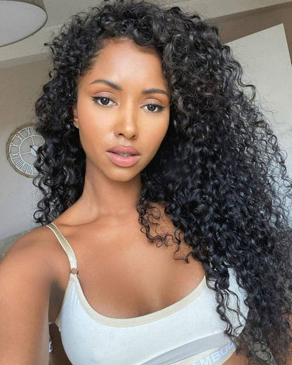 Pack of Three (3) Unit- Unprocessed Curly Laos Feather Weft