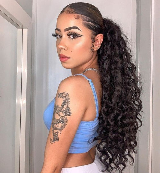 Pack of Three (3)Unit- Unprocessed Textured Vietnamese Pony Tails