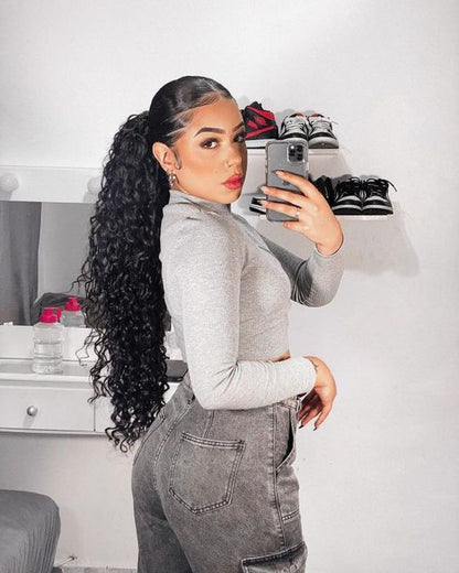 Pack of One (1)Unit- Unprocessed Textured Vietnamese Pony Tails