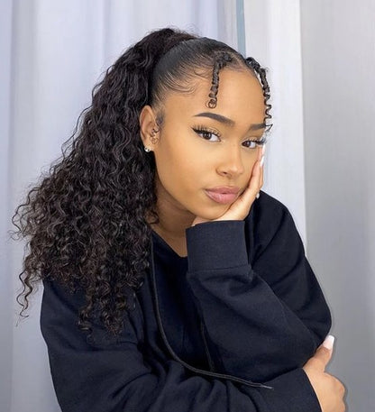 Pack of One (1) Unit - Unprocessed Curly Cambodian Pony Tails