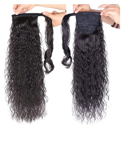 Pack of One (1) Unit - Unprocessed Curly Cambodian Pony Tails