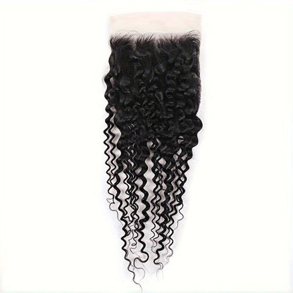 Pack of Three (3) Unit Closure - 100% Unprocessed Curly Laos Closure Frontal