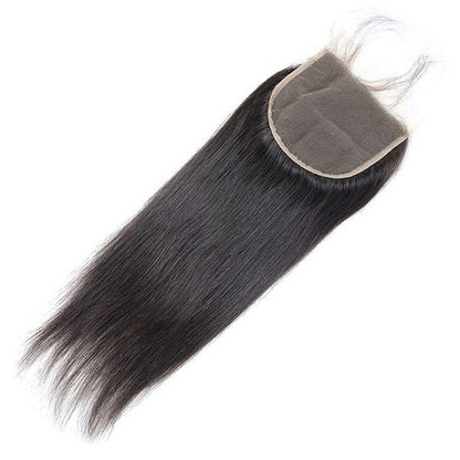 Pack of Three (3) Unit Closure - 100% Unprocessed Straight Laos Closure Frontal