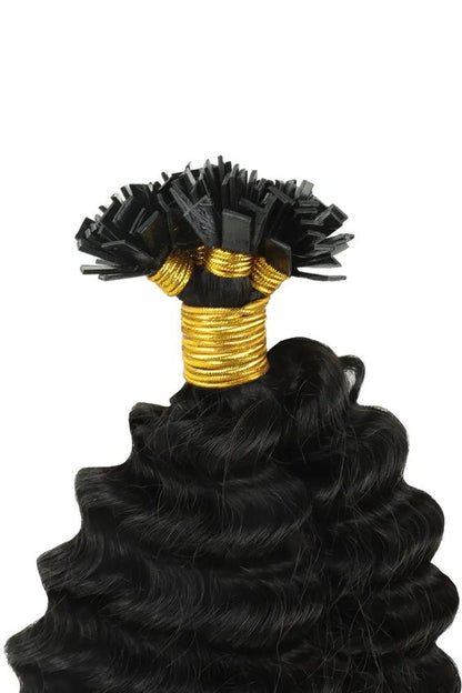 Pack of Three (3) Unit- Unprocessed Curly Vietnamese Keratin Tips