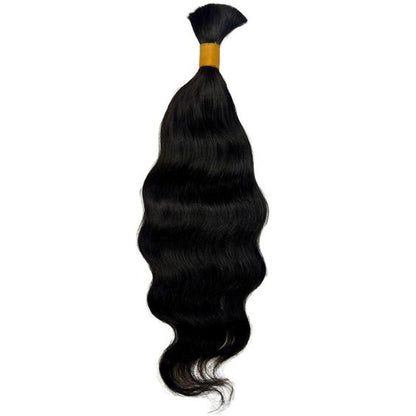Pack of Five (5) Unit-  Unprocessed Wavy Laos Bulk Hair